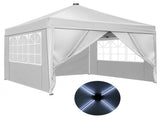 10x10 FT Slant Leg Foldable Canopy Tent with 4 Removable Sidewalls , 4 Solar 28166472