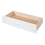 Twin Size Canopy Day Bed with 2 Drawers, White WF309172AAK