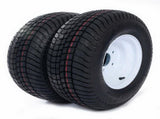 Pair Trailer Tire & Rims 205/65-10 1105 Lbs Black Rubber Tubeless 11811889