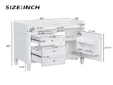 36'' Bathroom Vanity without Top Sink, Modern Bathroom Storage Cabinet with 2 Drawers and a Tip-out N710P256582K