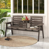 Wooden bench withFol dable Middle Table 61250127