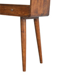 Curved Chestnut Console Table B182P166489