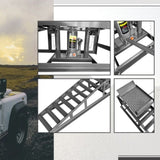 2 Pack Hydraulic Car Ramps 5T 11000lbs Low Profile Car Lift Service Ramps Truck Trailer W1422P195509