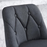 Set of 2,Modern Upholstered Bar Stool with Button-Tufted Backrest, Counter Height Chair with Sturdy W1901P225272