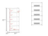 4-Tier Bookcase with Modern Storage for Books and Decor B097P296880