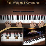 ZNTS GDP-104 88 Keys Full Weighted Keyboards Digital Piano with Furniture Stand, 37672238