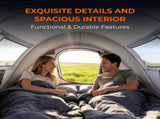 4 Person Pop Up Tent for Camping, Waterproof Instant Family Tent with Front Awning, Automatic Tent 60135148