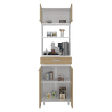 Sicilia Pantry Cabinet Freestanding Kitchen Storage Unit For Food, Dishes, Or Appliances, White/ B200P335383