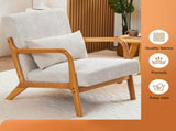 Mid-Century Modern Accent Chair, Arm Chair Living Room Chairs Pillow Upholstered Reading Chair 74746999