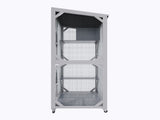 71.2" Tall Outdoor Cat Enclosure Catio with Wheels, Wooden Cat Cage, Multi-Level Cat House with 54082704
