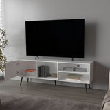 Mescal Tv Stand Multistorage with a Door and Open Storage, White B128P263710