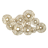 24x2x42" Gold Iron Wall Art W2078P205303