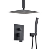 Ceiling Mounted Shower System Combo Set with Handheld and 12"Shower head TH6006-12MB