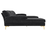 U-Shaped 4-Seat Indoor Modular Sofa Black--Same type97152732 36749210