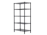 Changeable Assembly Floor Standing Carbon Steel Storage Rack Black 49349081