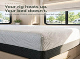 12 Inch Short Queen Plush Gel Memory Foam Mattress with Temperature Regulating Cover B047P607739