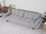 75" Flared Arm Convertible Sleeper Sofa-light gray 11297146