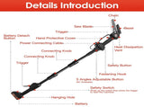 2-in-1 Cordless Pole Saw, Brushless Mini Chainsaw Cordless with Pole, 2 Pack 21500mAh Batteries 70458939