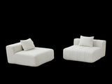 Chenille sectional sofa with 2 pillows,Symmetrical Modular Sofa Sectional for bedroom, living room, W834P389125