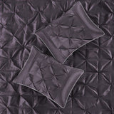 7 Piece Tufted Comforter Set Plum Queen B03596871