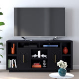 67 inch TV Stand Console for TVs up to 80 inches, No Assembly Required, Black Finish GL-B108P160200