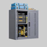 Metal garage cabinet with door, wall-mounted storage cabinet, floating tool cabinet for basements, 00468114