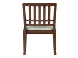 2-Piece Modern Scandinavian Chairs, Curved Wood Backrest with Gray Fabric Seat, Finish for 07427391