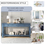 Console Table 63" Long Console Table with Drawers and Shelf for Entryway, Hallway, Living Room 60562639