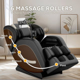 ZNTS Massage Chair Recliner with Zero Gravity with Full Body Air Pressure W1875P224680