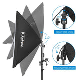 ZNTS Softbox Lighting Kit, Photo Equipment Studio Softbox 20" x 27", with E27 Socket and 2x5500K Instant 02553990