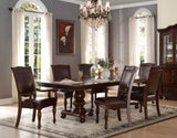 Traditional Style Dining Armchairs Set of 2pc Upholstered Seat Brown Cherry Finish Wooden Furniture B011122273