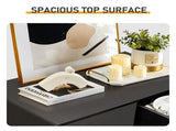 Black particleboard with a textured melamine finish, 66*40*91cm, 32 drawer cabinet, matte gold 43369394