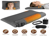 Heated Neck Massager Pillow with 3 Heat Settings & 3 Vibration Modes, Contoured 35488447
