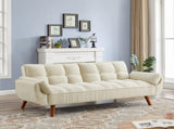 New Design Linen Sofa Furniture Adjustable Backrest Easily Assembled Reclinerst-BEIGE 22487251