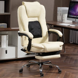 ZNTS Massage Office Chair with Heat, Footrest, Beige W2069P174877