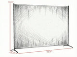 5.9ft Freestanding Outdoor Privacy Screen UPF30 Room Divider Panel, Beige 93497290