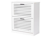 2-door louvered shoe cabinet 40186736
