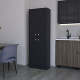 Cameron Pantry Cabinet with 4 doors and 5 hidden shelves B128P189935