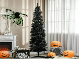 7 foot black Christmas tree with bracket 92112896