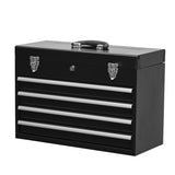 ZNTS Metal Tool Box with 4 Drawers Portable Steel Tool Chest with Metal Cylinder Lock and Latch Closure, W3037P241994