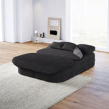 75''2-in-1 Foldable Sofa,Convertible Sleeper Foam Sofa Bed with Multi Functional Blanket, Chenille W834P317050