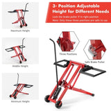 Hydraulic lawn mower jack is used for tractors and lawn mowers 59279600