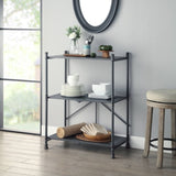 Cordelia Sandy Black, Dark Bronze Hand-Brushed Finish Console Table B2726P265235