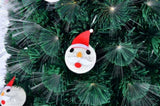 6 FT Pre-lit Fiber Optic Christmas Tree, Artificial Xmas Tree with Lighted Top Star and Snowflakes, 93101267