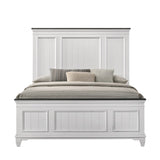 Clelane 3-Piece Wood Bedroom Set, Shiplap Panel Queen Bed and 2 Nightstand T2574P204506