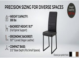 2-Pack - Premium PU office/dining chairs with high-density foam, sturdy iron legs , W2920P411149