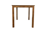 Dark Walnut Finish 5pc Dining Room Set Dining Table 4x Chairs Beige Fabric Chair Seat Kitchen B011119000