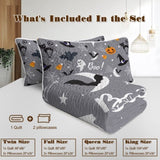 3pcs Christmas Set Comforter Set For Girls Boys Women, Soft Lightweight Bedding Set 1 Coverlet And 2 02036530