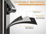 Matte Black Outdoor 2-Step Iron Handrail 08040361
