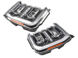 2Pcs Left & Right LED Headlight Set Fit for 2023-2026 Ford F-250 F-350 Super Duty FO2502432/3432 33157496